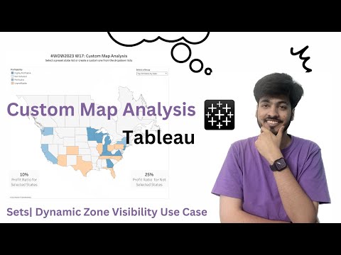 How to customise map using Sets and adding custom lists for end users in Tableau+ KPI altogether