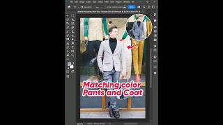 Adobe Photoshop 2025 Tips - How to change the color of pants and coat to match #ducthangds