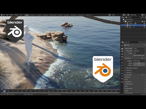 Easy Realistic Procedural Beach In Blender - Beginner Tutorial