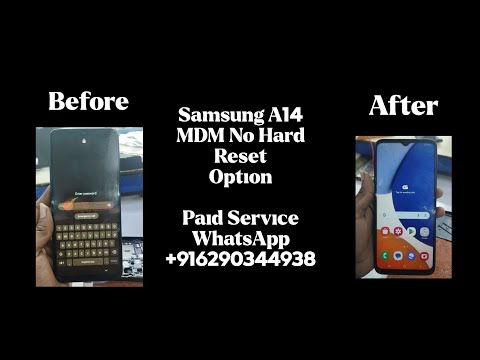 Samsung A14 MDM Permanent Solution 
