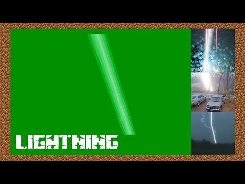 Minecraft Lightning Green Screen with Examples