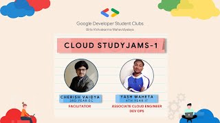Cloud Study Jams Session 1 | #30DaysofGoogleCloud | GDSC BVM'21