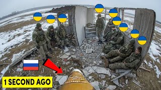 Russian FPV Drone Engaged Ukrainian Troops Inside a Damaged House