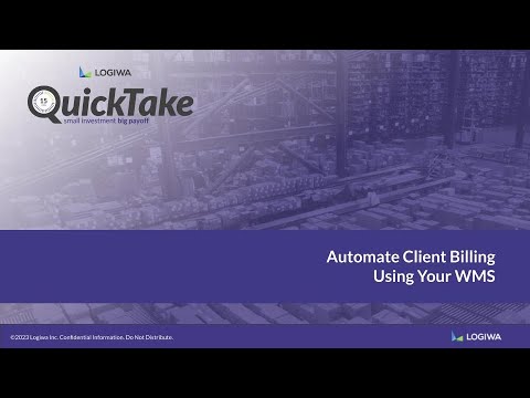 QuickTake | Automate Client Billing Using Your WMS