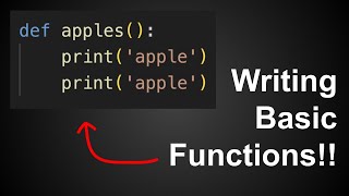 Writing Functions in Python For Absolute Beginners (Python From Zero To One - Part 10)