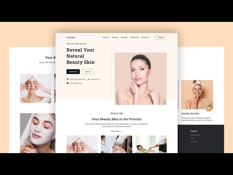 Responsive Saloon Website Using HTML CSS  & JavaScript