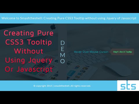 How to Create Pure CSS Tooltip Without Using jQuery or Javascript
