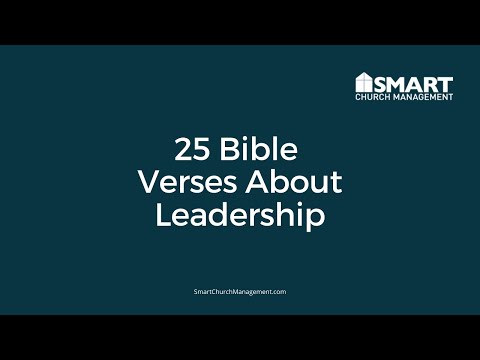 25 Bible Verses About Leadership