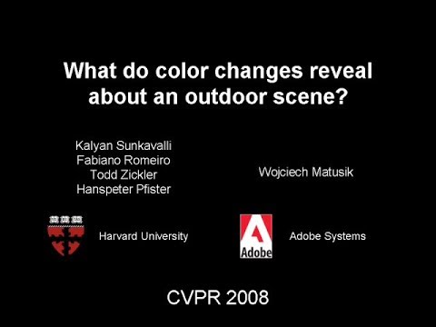 What do color changes reveal about an outdoor scene?