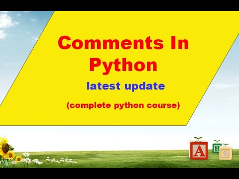 Comments In Python latest update (complete python course)