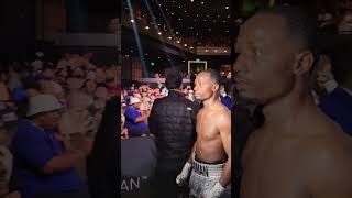 Kenneth Sims Jr leaves ring with Bud Crawford
