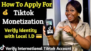 How to Verify TikTok with Local ID & Set Up International Payments | Apply For Tiktok Monetization 