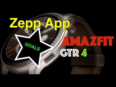Amazfit GTR 4  - Zepp App - Setting Personal Goals