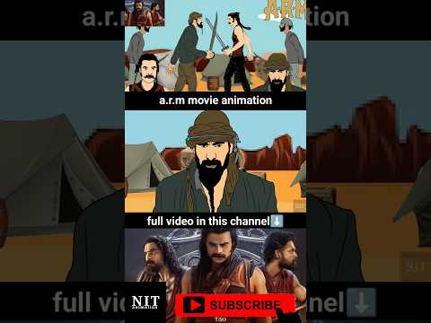 Tovino arm movie animation ajayante randam moshanam Malayalam movie funny animation fight #animation