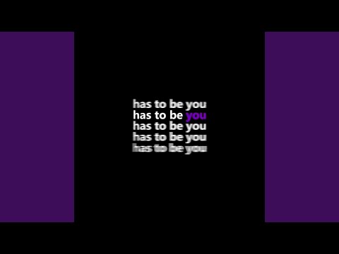 has to be you (sexy drill)