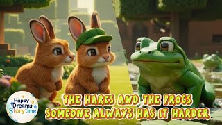 The Hares and the Frogs 🐇🐸 | Aesop's Fables for Kids | Moral Stories | Happy Dreams Storytime