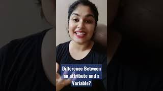 Difference Between an attribute and a Variable? #shorts #youtube #variable #attribute #difference