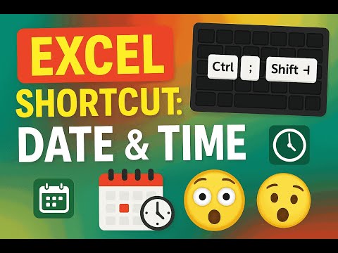 ⌚ Insert Date & Time Instantly in Excel! ⌨️ #ExcelShortcuts #Shorts
