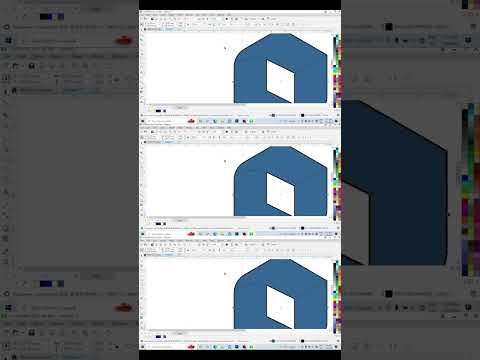 3D Effect in CorelDRAW || Corel draw || Graphic design #shorts #viral #shortvideo