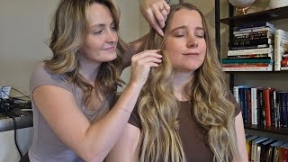 ASMR Perfectionist Hair Curling With Extensions & Makeup Application |Finishing Touches & Perfecting