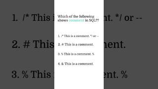 SQL Quiz 11  | SQL Quiz for the day | SQL Tutorial for Beginners |