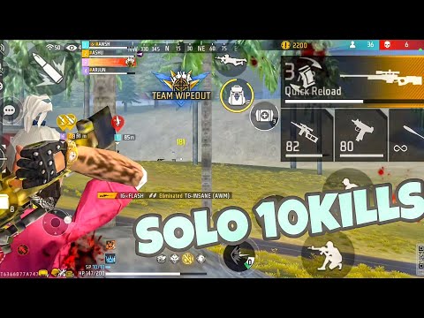 🥶 Solo 10 Kills And Booyah🔥|(RAW VEDIO)BY Flashgamer | SNIPER POV🥵Of Tournament|POCO F6📱