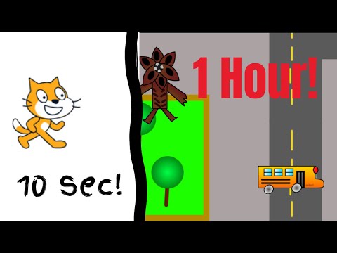 I made a horror game in 10sec, 1min, 10min, and 1 hour!!!
