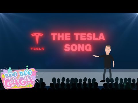 The Tesla Electric Car Song for Kids [by Boo Boo Gaga] #booboogaga