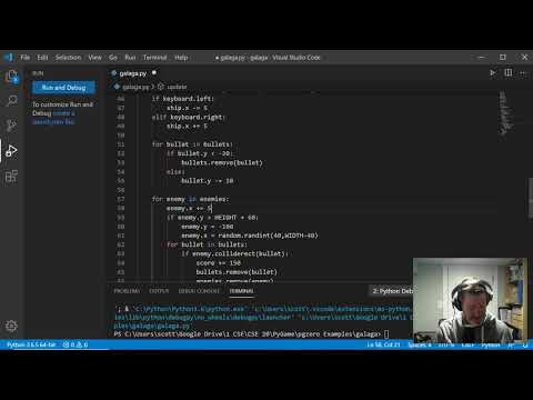 Intro to PyGame Zero - Galaga Remake (Part 3)