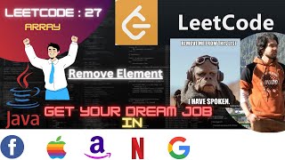 LeetCode-27 Remove Element :🚀Get into NETFLIX | WIPRO | PAYPAL | TCS | MICROSOFT | META | OLA