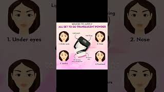 where to apply translucent powder#makeuptipsforbeginners #ytshorts
