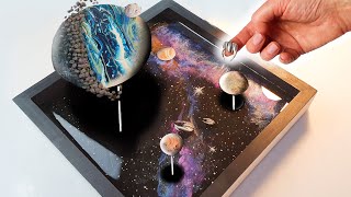 LAYERED 3D Resin Galaxy ~ Detailed How-To Guide | AB Creative Tutorial