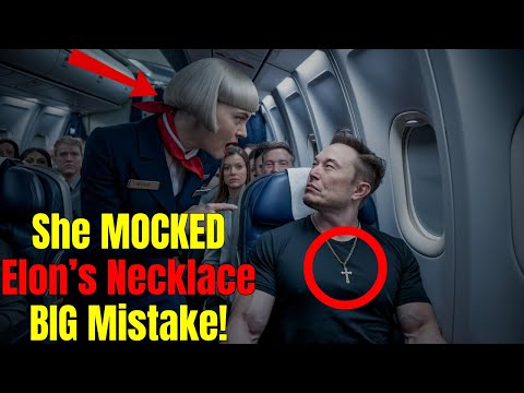 Flight Attendant Laughs at Elon Musk’s Necklace—What Happens Next Leaves Everyone Stunned!