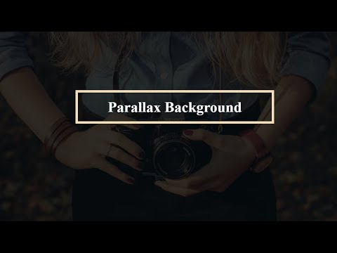 How to create a parallax background effect with html and CSS