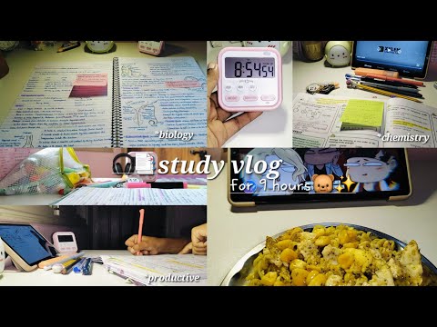 9hrs study vlog📚🫶| realestic💯| neet2026 | Shehala khalid🩷| #study  