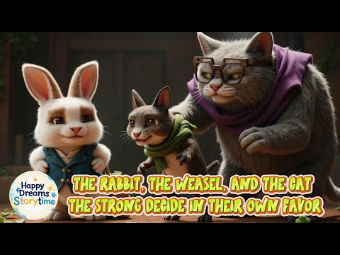 The Rabbit, The Weasel, and The Cat 🐇🦫🐈 | Aesop’s Fable on Power and Advantage | Storytime