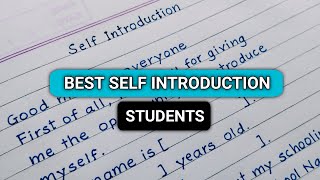 Self introduction for college students | How to introduce yourself in college/school