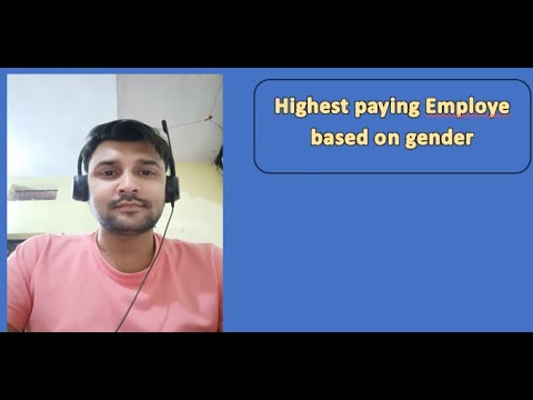 How to find Highest Paying Employe based on gender !  Top Sql interview question and answer! l
