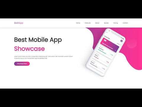 A responsive landing page