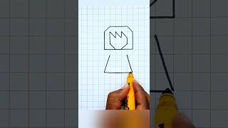 how to draw a girl drawing, easy baby drawing, graph paper drawing #trending #shortsfeed #viral #diy