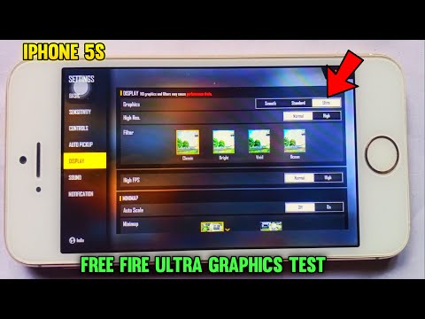 iphone 5s free fire ultra graphics test in 2022 🔥 | it will be lag or not ?