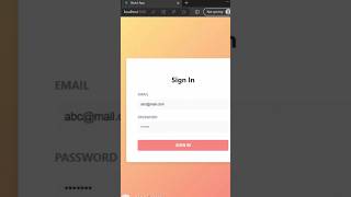 Animated Login Page In Just 1 Minute😎😍 #css #code #javascript #html #shorts #viral #coding #new