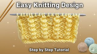 Beautiful Knitting Design | Easy Knitting Tutorial in Urdu 🧶