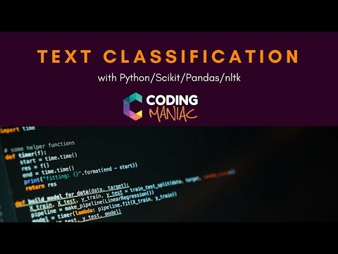 Machine Learning - Text Classification with Python, nltk, Scikit & Pandas