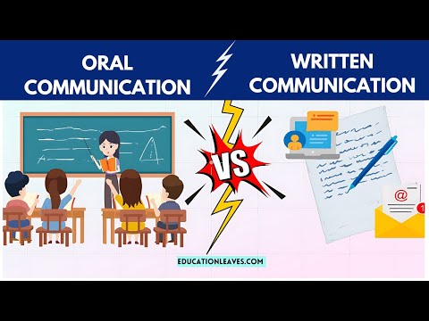 Oral Vs Written Communication explained - Educationleaves