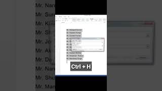 Microsoft Word Amazing Trick | Vertical Selection & Replac | #shorts #word_tips_and_tricks