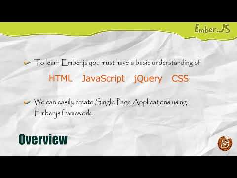 Section 1  Introduction to Ember js, Lecture 1  What is Ember js