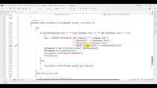 110-C# Developer: OleDB - Update | Practice