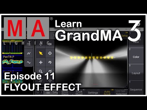 E11 - How To Create Flyout Effect - GrandMA3 OnPC tutorial