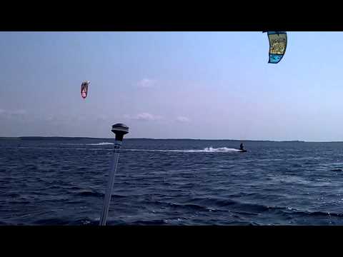 Kite surfers off of pei